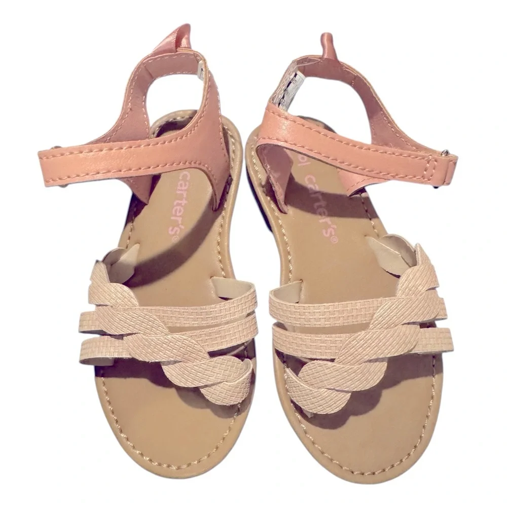 NWT Carter's Baby‎ Girls Denali Light Pink Sandals Summer Vacation Resort